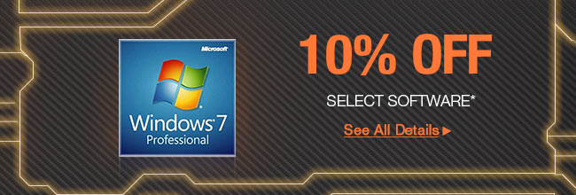 10% OFF SELECT SOFTWARE*