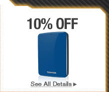 10% OFF SELECT EXTERNAL HARD DRIVES*