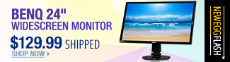 Newegg Flash - BenQ Widescreen Monitor.