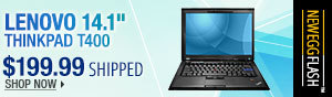 Newegg Flash - Lenovo 14.1" thinkpad T400