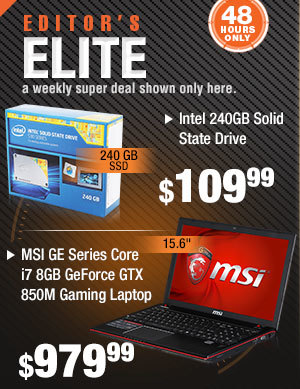 EDITOR’S ELITE. a weekly super deal shown only here.