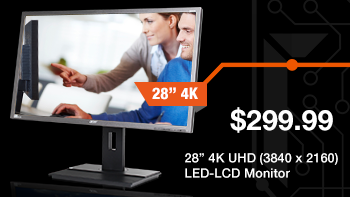 28" 4K UHD (3840 x 2160) LED-LCD Monitor