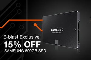 E-blast Exclusive  15% OFF   SAMSUNG 500GB SSD