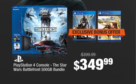 PlayStation 4 Console - The Star Wars Battlefront 500GB Bundle