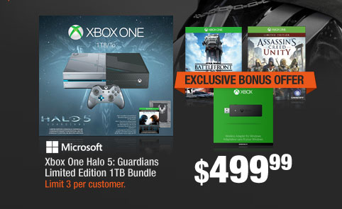 Xbox One Halo 5: Guardians Limited Edition 1TB Bundle