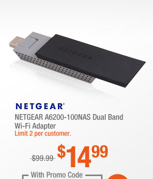 NETGEAR A6200-100NAS Dual Band Wi-Fi Adapter