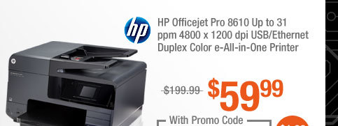 HP Officejet Pro 8610 Up to 31 ppm 4800 x 1200 dpi USB/Ethernet Duplex Color e-All-in-One Printer