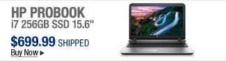 Newegg Flash  HP Probook i7 256GB SSD 15.6"