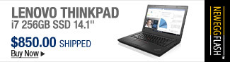 Newegg Flash  Lenovo ThinkPad i7 256GB SSD 14.1"