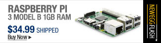 Newegg Flash - Raspberry PI 3 Model B 1GB RAM