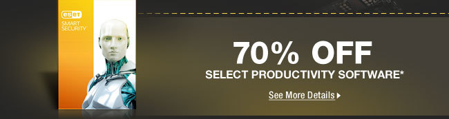 70% OFF SELECT PRODUCTIVITY SOFTWARE*