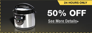 24 HOURS ONLY! 50% OFF SELECT TAYAMA APPLIANCES*