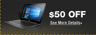 $50 OFF SELECT NOTEBOOK COMPUTERS*