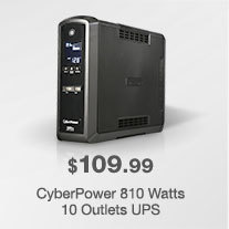 CyberPower 810 Watts 10 Outlets UPS