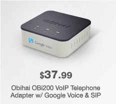 Obihai OBi200 VoIP Telephone Adapter w/ Google Voice & SIP