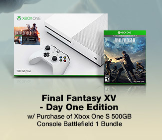 Final Fantasy XV - Day One Edition w/ Purchase of Xbox One S 500GB Console Battlefield 1 Bundle