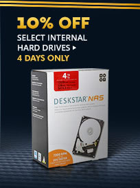 10% OFF SELECT HARD DRIVES*