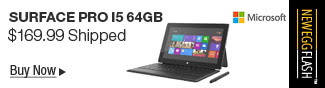 Newegg Flash  Microsoft Surface Pro i5 64GB