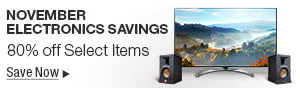 November Electronics Savings. 80% Off Select Items