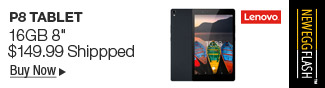 Newegg Flash - Lenovo P8 Tablet 16GB 8"