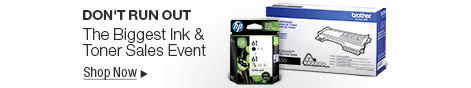 Don't Run Out - The Biggest Ink & Toner Sales Event