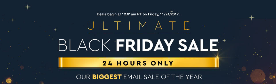 Ultimate Black Friday Sale - 24 Hours Only