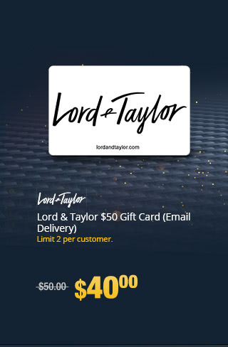 Lord & Taylor $50 Gift Card (Email Delivery)