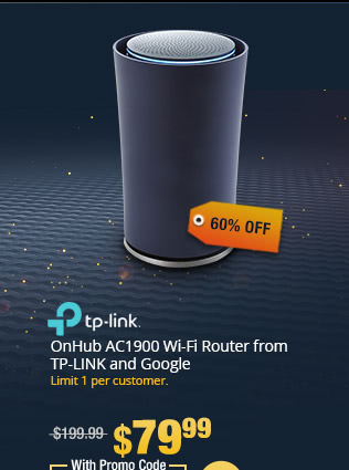 OnHub AC1900 Wi-Fi Router from TP-LINK and Google