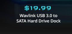 $Wavlink USB 3.0 to SATA Hard Drive Dock