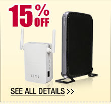 48 HOURS ONLY! 15% OFF ALL WIRELESS RANGE EXTENDERS / MEDIA BRIDGES!*