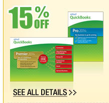 48 HOURS ONLY! 15% OFF SELECT 2014 INTUIT QUICKBOOKS DOWNLOADABLE SOFTWARES!*