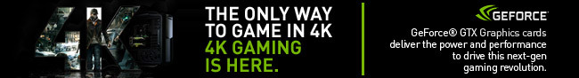 THE ONLY WAY TO GAME IN 4K. 4K GAMING IS HERE. GeForce GTX Graphics cards deliver the power and performance to drive this next-gen gaming revolution.