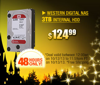 $124.99 -- WESTERN DIGITAL NAS 3TB INTERNAL HDD