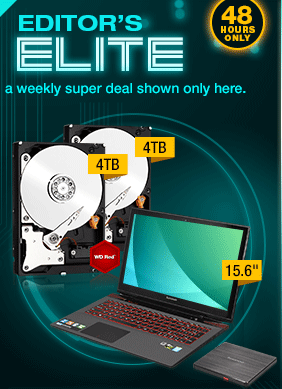 EDITOR’S ELITE. a weekly super deal shown only here.