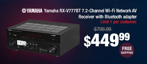 Yamaha RX-V777BT 7.2-Channel Wi-Fi Network AV Receiver with Bluetooth adapter