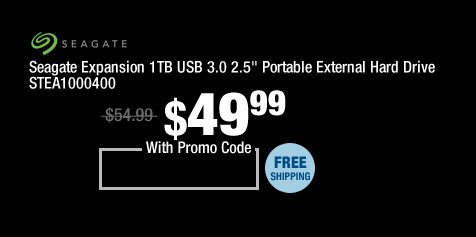 Seagate Expansion 1TB USB 3.0 2.5" Portable External Hard Drive STEA1000400