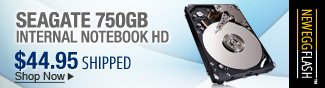 Newegg Flash  Seagate 750GB Internal Notebook HD