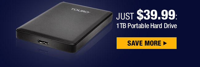 JUST $39.99: 1TB Portable Hard Drive