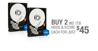 Buy 2 HDDs & Score Each for Just $45