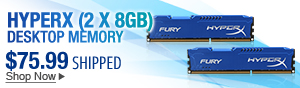 Newegg Flash - HyperX (2 x 8GB) Desktop Memory