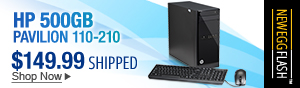 Newegg Flash - HP 500GB Pavilion 110-210