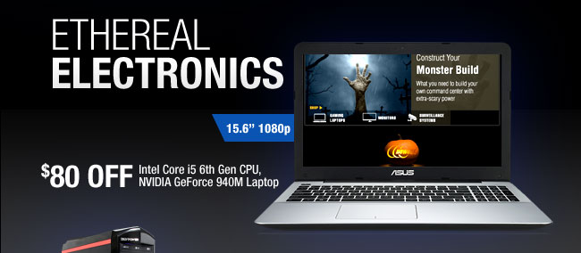 $80 OFF Intel Core i5 6th Gen CPU,  NVIDIA GeForce 940M 