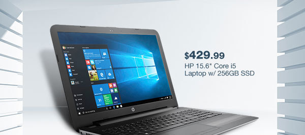 HP 15.6" Core i5 Laptop w/ 256GB SSD