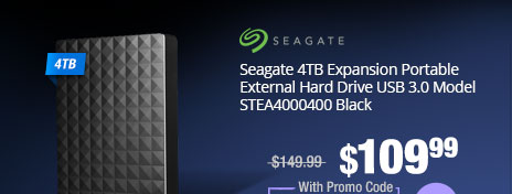 Seagate 4TB Expansion Portable External Hard Drive USB 3.0 Model STEA4000400 Black 