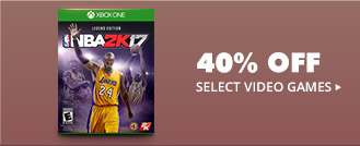 40% OFF SELECT VIDEO GAMES*