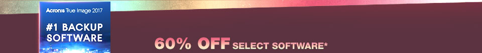 60% OFF SELECT SOFTWARE*