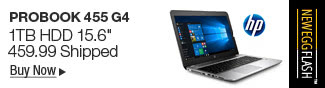 Newegg Flash - HP ProBook 455 G4 1TB HDD 15.6"