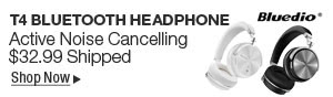 Newegg Flash – Bluedio T4 Bluetooth Headphones Active Noise Cancelling