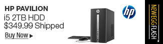 Newegg Flash HP Pavilion i5 2TB HDD $349.99 Shipped