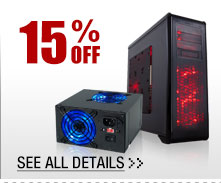 15% OFF SELECT ROSEWILL CASES & POWER SUPPLIES!*